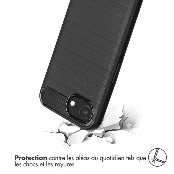 imoshion Coque Brushed Apple iPhone 17e / 16e - Noir