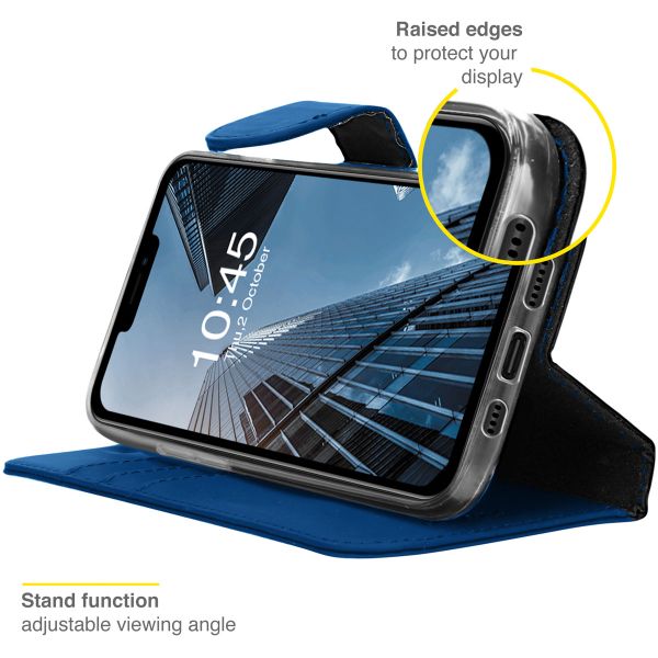 Accezz Étui de télephone Wallet Apple iPhone 13 Pro - Bleu foncé