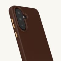 Selencia Coque arrière Rivièra avec MagSafe avec crochets amovibles Samsung Galaxy A37 (5G) - Choco Brown