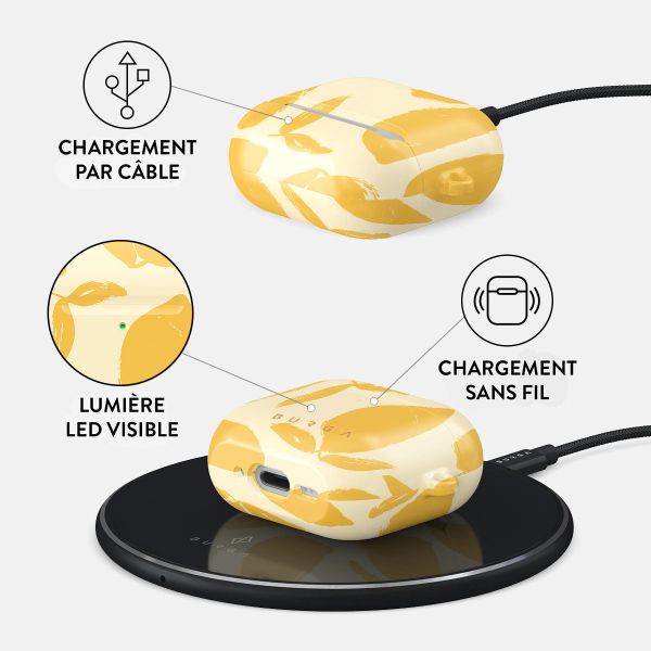 Burga Coque rigide Apple AirPods 4 - Lemon Tart