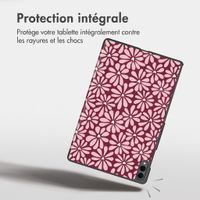 imoshion Coque tablette Design Trifold Samsung Galaxy Tab S11 Ultra - Bloom Love Blush
