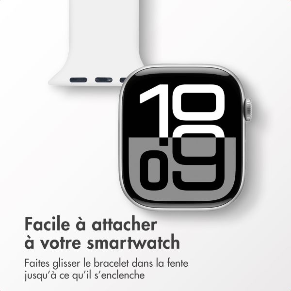 imoshion Bracelet infirmier en silicone Apple Watch | 38/40/41/42 mm - Blanc