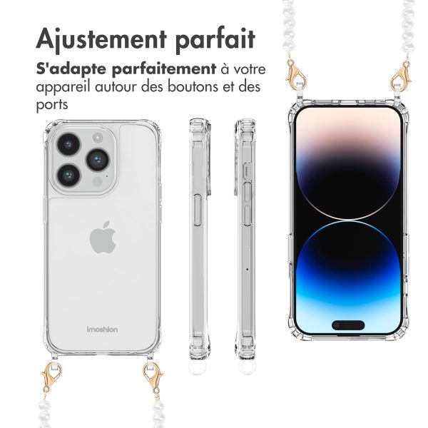 imoshion Coque avec cordons de téléphone Apple iPhone 14 Pro - Perles