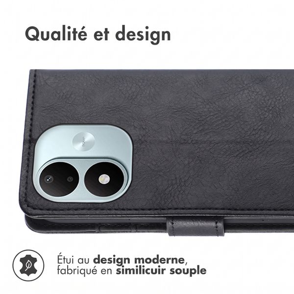 imoshion Étui de télephone portefeuille de luxe Xiaomi Redmi Note 17 (5G) - Noir