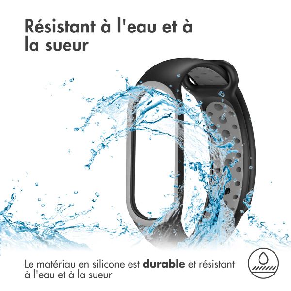 imoshion Bracelet sport silicone Xiaomi Mi Band 5 / 6 - Black / Grey