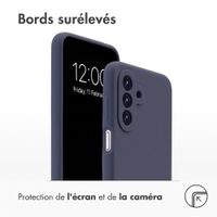 Accezz Coque Liquid Silicone Samsung Galaxy A18 (4G) - Bleu foncé