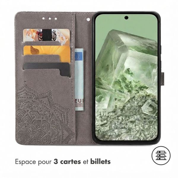 imoshion Etui de télephone Mandala Google Pixel 8a - Gris
