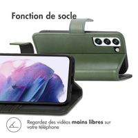 imoshion Étui de télephone portefeuille de luxe Samsung Galaxy S22 - Vert