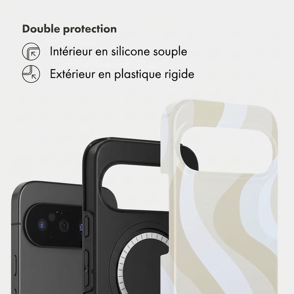 Selencia Coque arrière Vivid avec MagSafe Google Pixel 11 Pro - Desert Waves Beige