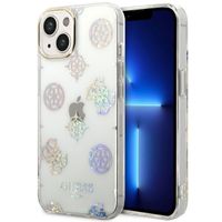 Guess Coque Peony Glitter Apple iPhone 14 - Blanc