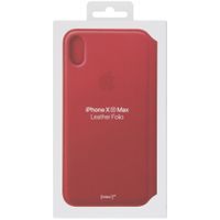 Apple Étui de télephone portefeuille Leather Folio Apple iPhone Xs Max - Red