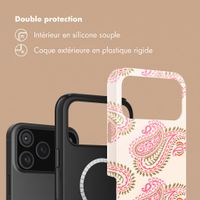 Selencia Coque arrière Vivid avec MagSafe Apple iPhone 18 Pro Max / 17 Pro Max - Paisley Blush
