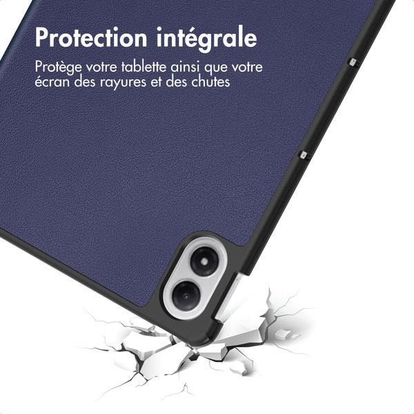 imoshion Coque tablette Trifold Xiaomi Redmi Pad 2 Pro / Poco Pad M1 - Bleu foncé