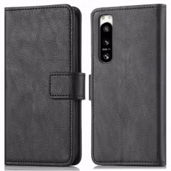 imoshion Étui de télephone portefeuille de luxe Sony Xperia 5 IV - Noir