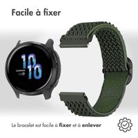 imoshion Bracelet en nylon élastique  - Connexion universelle 22 mm - Vert foncé