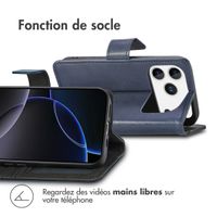 imoshion Étui de télephone portefeuille de luxe Apple iPhone 17 Pro Max - Bleu foncé