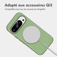 imoshion Coque arrière Color avec Thin MagSafe Ring Google Pixel 11 / 11 Pro / 10 / 10 Pro - Vert foncé
