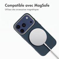 Accezz Coque arrière Mesh avec MagSafe Apple iPhone 17 Pro - Bleu foncé