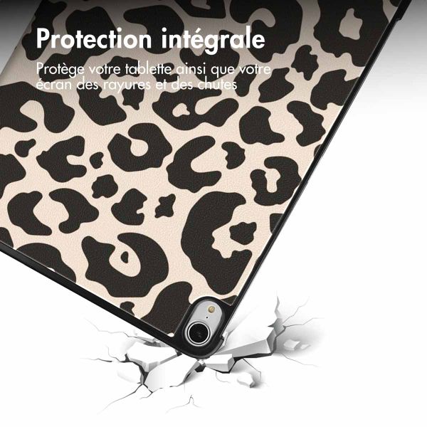 imoshion Coque tablette Design Trifold Apple iPad Air 13 pouces (2026) M4 / (2025) M3 / (2024) M2 - Leopard