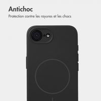 Accezz Coque Grip avec MagSafe Apple iPhone 17e / 16e - Noir