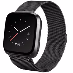 imoshion Milanais Watch bracelet le Fitbit Versa 2 / Versa Lite - Noir