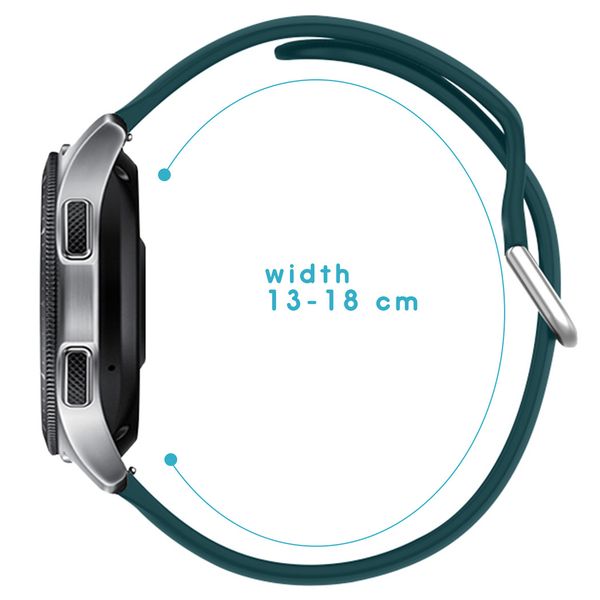imoshion Bracelet silicone Samsung Galaxy Watch 4 / 5 / 6 / 7 / FE (20 mm) - Vert foncé