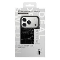 iDeal of Sweden Coque MagSafe en cuir végétalien Apple iPhone 18 Pro Max / 17 Pro Max - Black Croco