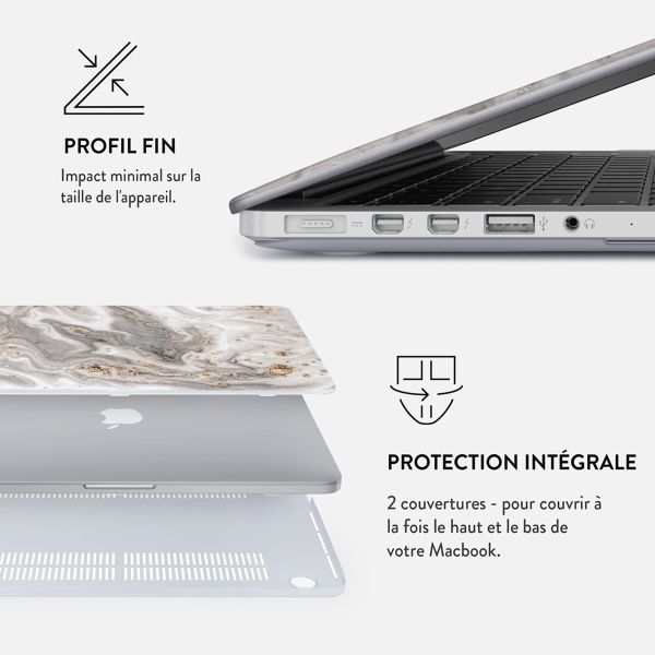 Burga Coque Rigide Apple MacBook Pro 14 pouces (2021 / 2023 M3 chip / 2024 M4 chip / 2025 M5 chip) - Snowstorm