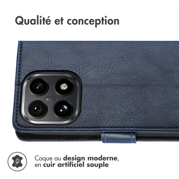 imoshion Étui de télephone portefeuille de luxe Xiaomi 15T - Bleu foncé