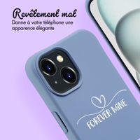 Coque Color MagSafe avec cordon amovible et photo et/ou texte personnalisés Apple iPhone 15 - Petit cœur orné