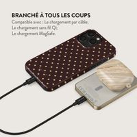 Burga Powerbank magnétique 5 000 mAh - MagSafe et Qi2 - Sorry Busy / Gold