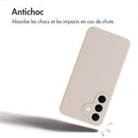 Accezz Coque Liquid Silicone avec MagSafe Samsung Galaxy S26 FE - Stone