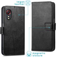 imoshion Étui de télephone portefeuille de luxe Samsung Galaxy Xcover 5 - Noir