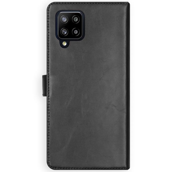Selencia Étui portefeuille en cuir véritable Samsung Galaxy A42 - Noir