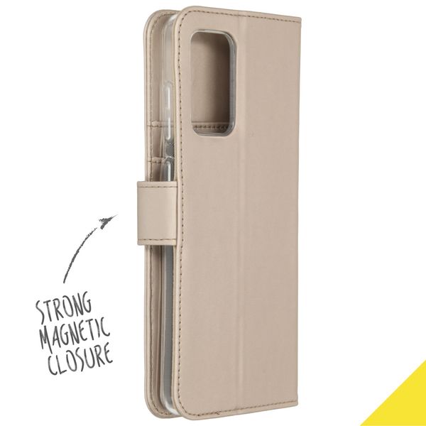 Accezz Étui de télephone Wallet Samsung Galaxy A72 - Doré