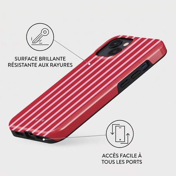Burga Coque Tough MagSafe Apple iPhone 15 - Strawberry Jam