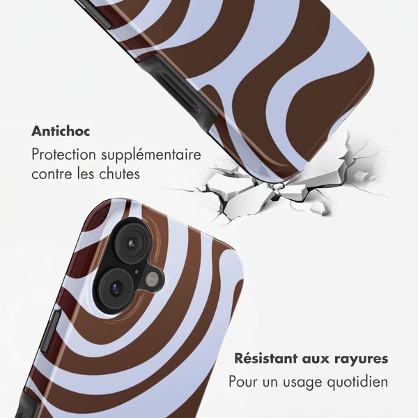 Selencia Coque arrière Vivid avec MagSafe Apple iPhone 17 - Dream Swirl Chocolate