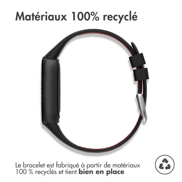 imoshion Bracelet sport silicone Fitbit Luxe - Black / Red
