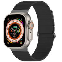 imoshion Bracelet en cuir magnétique Apple Watch | 44/45/46/49 mm - Noir