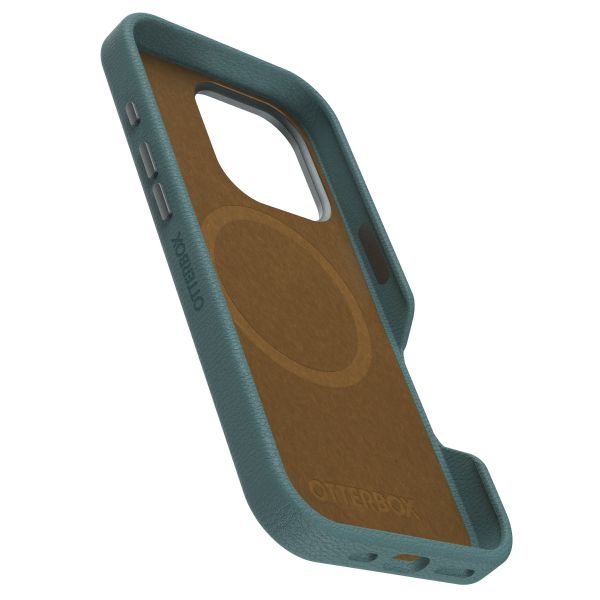 OtterBox Coque en cuir de cactus Symmetry MagSafe Apple iPhone 16 Pro - Juniper Sprig