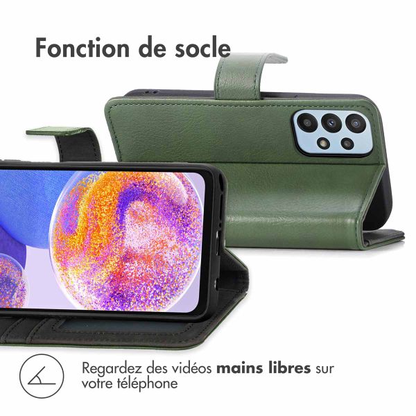 imoshion Étui de télephone portefeuille de luxe Samsung Galaxy A23 (5G) - Vert