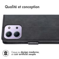 imoshion Étui de télephone portefeuille de luxe Xiaomi Redmi 15C (5G) - Noir