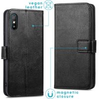 imoshion Étui de télephone portefeuille de luxe Xiaomi Redmi 9A - Noir