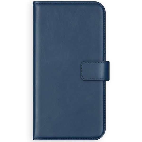 Selencia Étui portefeuille en cuir véritable Samsung Galaxy A42 - Bleu