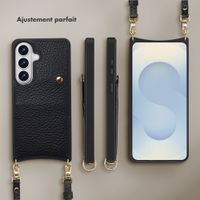 Selencia Coque de télephone Nova avec cordon et porte-cartes Samsung Galaxy S26 - Noir