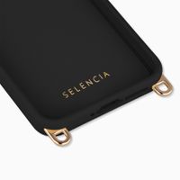 Selencia Coque arrière Rivièra avec MagSafe avec crochets amovibles Samsung Galaxy A55 (5G) / A35 - Velvet Black