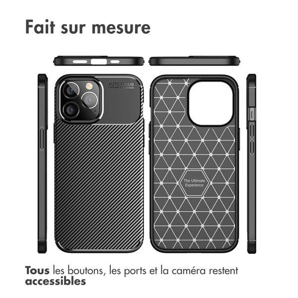 imoshion Coque silicone Carbon Apple iPhone 14 Pro Max - Noir