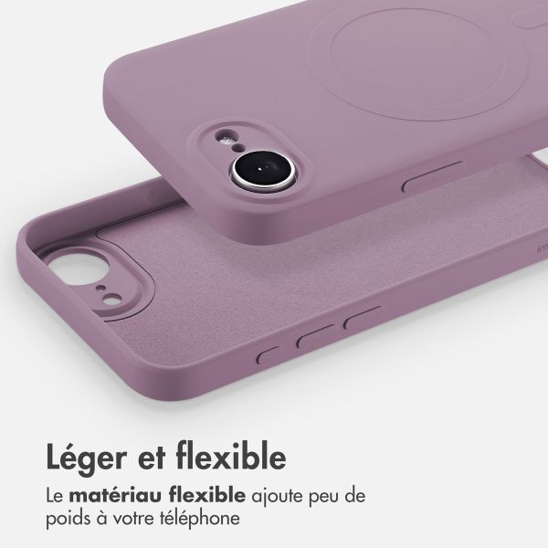 imoshion Coque Couleur avec MagSafe Apple iPhone 17e / 16e - Violet
