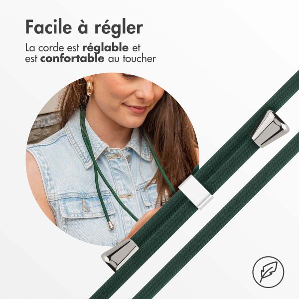 imoshion Coque en silicone avec cordon Samsung Galaxy S24 - Vert foncé