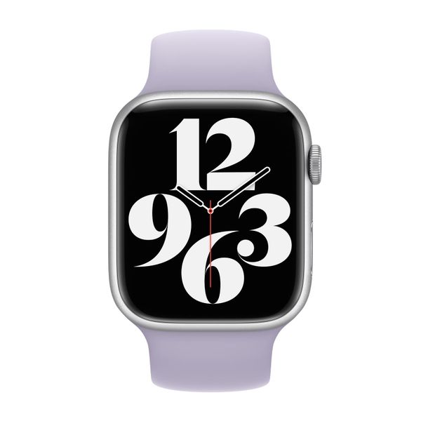 Apple Bracelet Boucle unique en Silicone Apple Watch | 38/40/41/42 mm - Taille 1 - Purple Fog